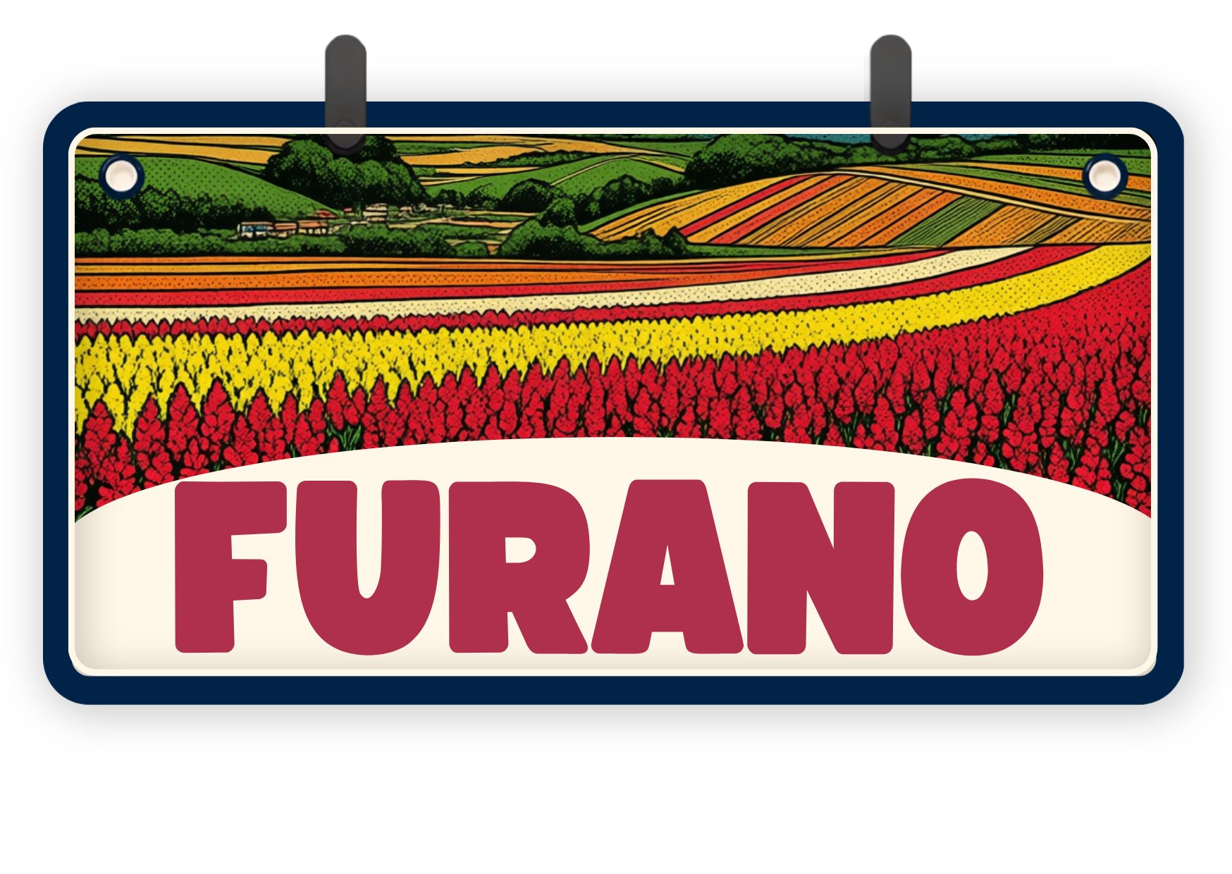 Furano destination placard